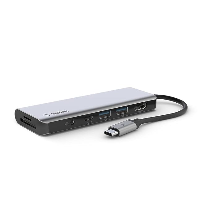 Belkin USB Type - C 7 in 1 dock - HDMI/Type - C/2 USB - A/SD, MSD card reader/3.5 mm - Magic DealsPeripheralMagic DealsMagic DealsBelkin USB Type - C 7 in 1 dock - HDMI/Type - C/2 USB - A/SD, MSD card reader/3.5 mm06AAGCN2813H1ZO1