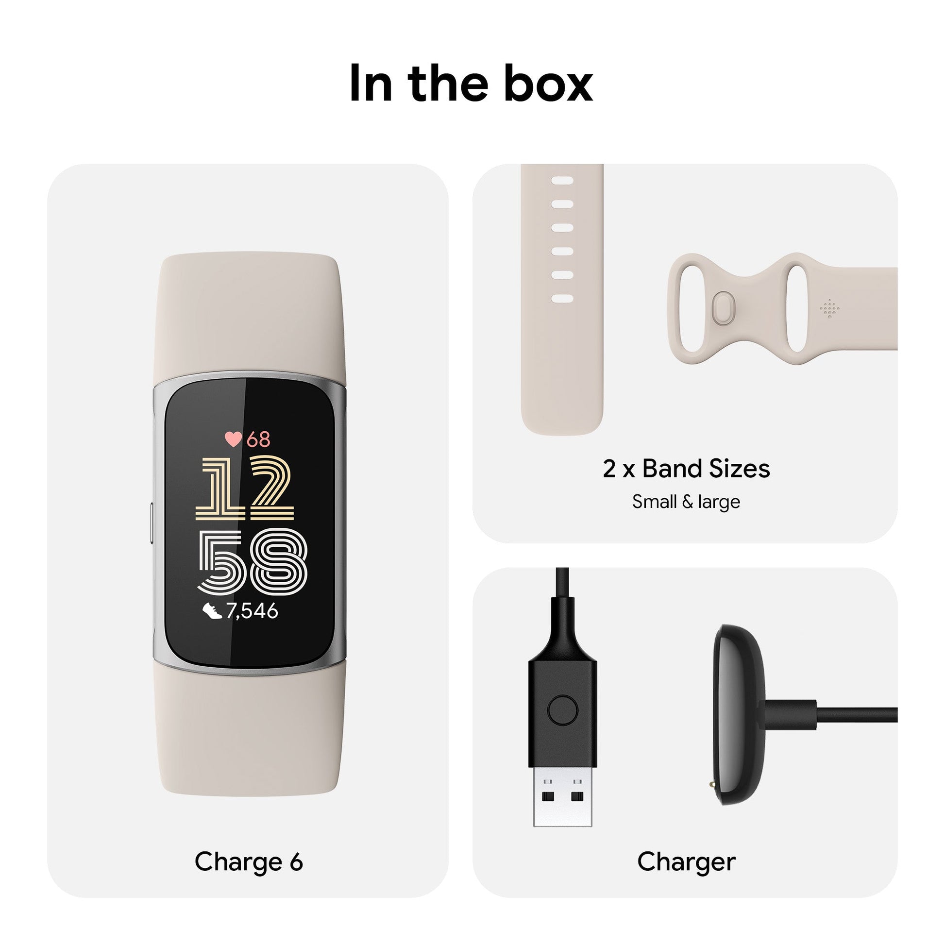 Fitbit Charge 6, Porcelain/Silver Aluminum - Magic DealsSmart WatchMagic DealsMagic DealsFitbit Charge 6, Porcelain/Silver Aluminum06AAGCN2813H1ZO7Smart Watch