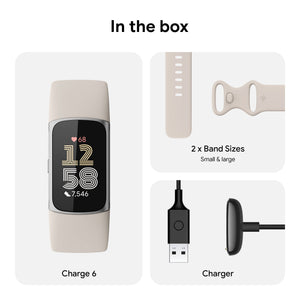Fitbit Charge 6, Porcelain/Silver Aluminum - Magic DealsSmart WatchMagic DealsMagic DealsFitbit Charge 6, Porcelain/Silver Aluminum06AAGCN2813H1ZO7Smart Watch