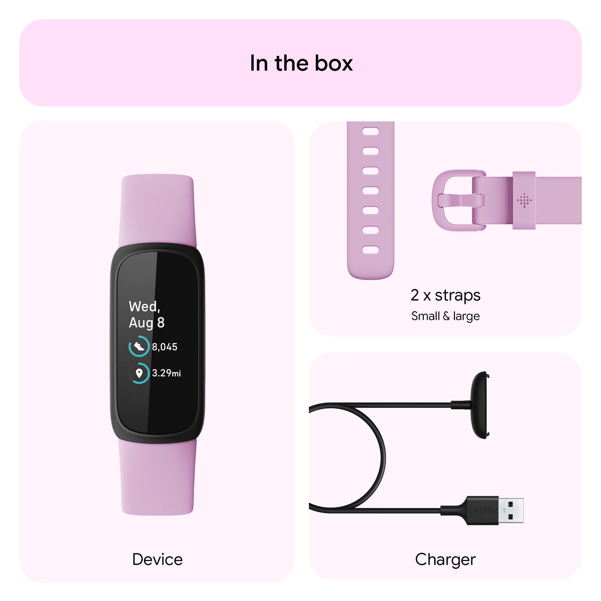 FITBIT Inspire 3 (Lilac Bliss / Black) - Magic DealsSmart BandsMagic DealsMagic DealsFITBIT Inspire 3 (Lilac Bliss / Black)06AAGCN2813H1ZO3Smart Bands