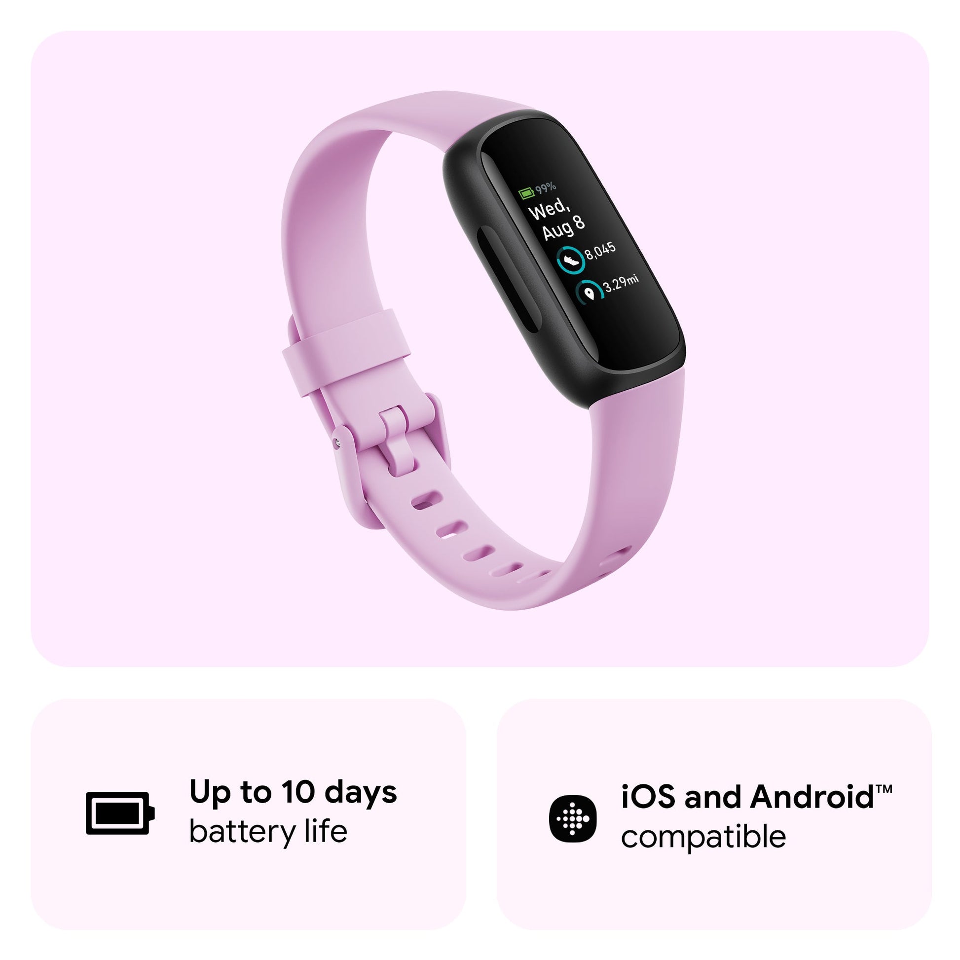 FITBIT Inspire 3 (Lilac Bliss / Black) - Magic DealsSmart BandsMagic DealsMagic DealsFITBIT Inspire 3 (Lilac Bliss / Black)06AAGCN2813H1ZO2Smart Bands