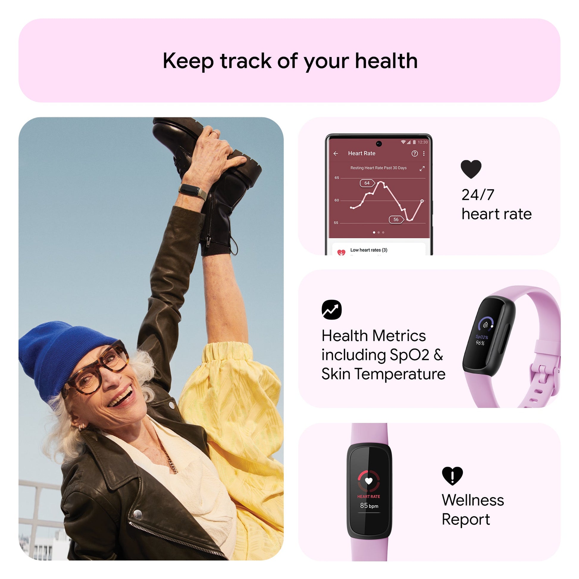 FITBIT Inspire 3 (Lilac Bliss / Black) - Magic DealsSmart BandsMagic DealsMagic DealsFITBIT Inspire 3 (Lilac Bliss / Black)06AAGCN2813H1ZO5Smart Bands