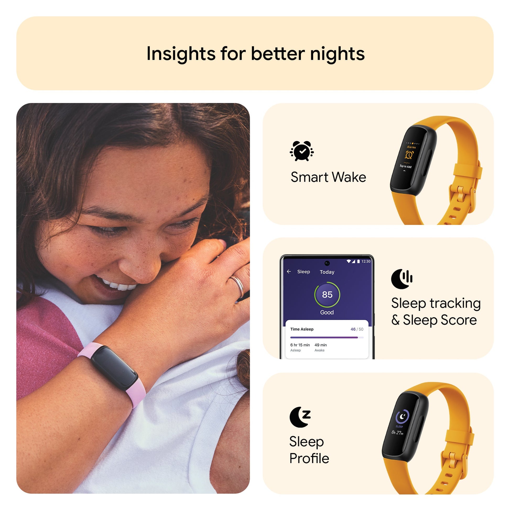 FITBIT Inspire 3 Tracker (Morning Glow / Black) - Magic DealsSmart BandsMagic DealsMagic DealsFITBIT Inspire 3 Tracker (Morning Glow / Black)06AAGCN2813H1ZO8Smart Bands