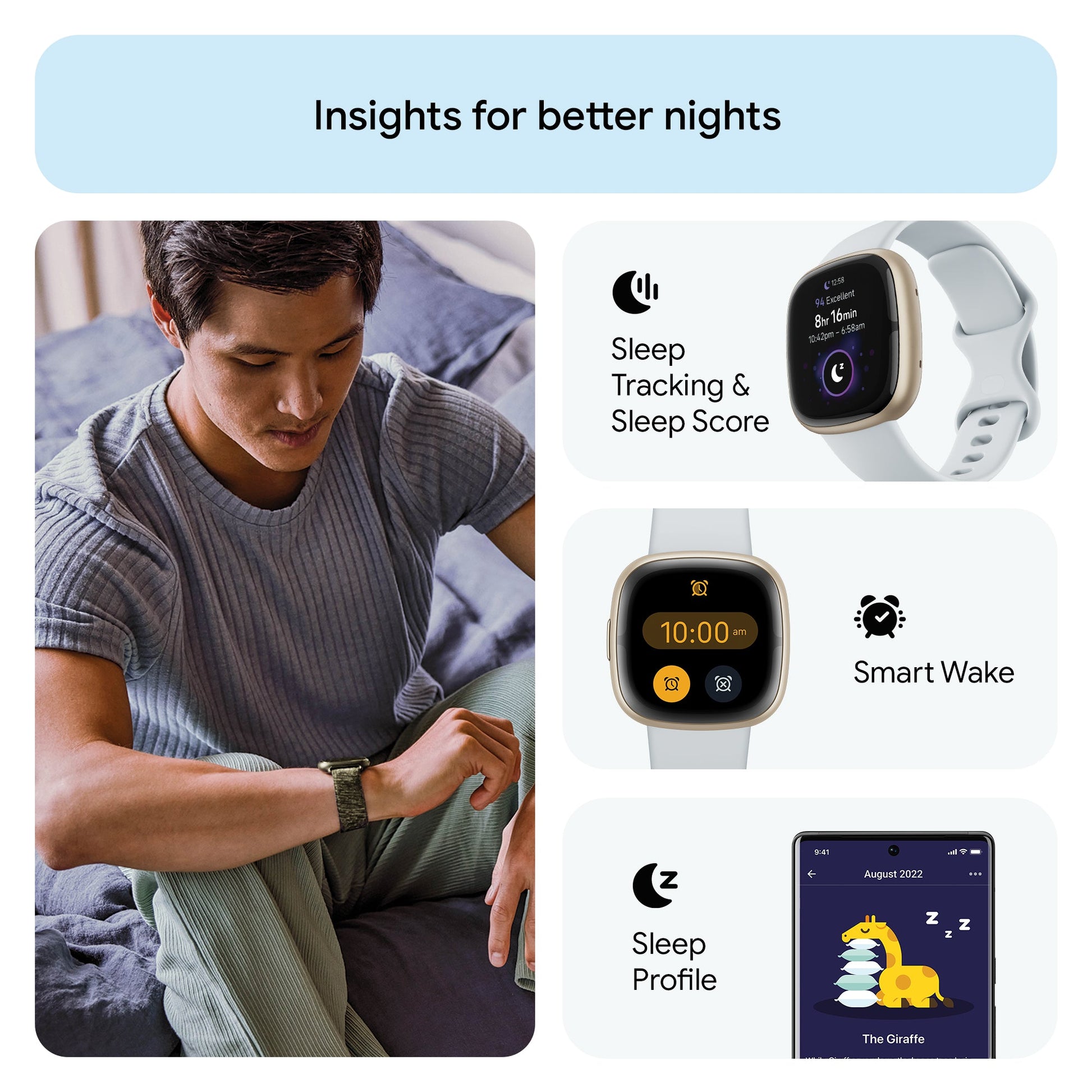 FITBIT Sense 2 Watch (Blue Mist / Soft Gold Aluminium) - Magic DealsSmart WatchMagic DealsMagic DealsFITBIT Sense 2 Watch (Blue Mist / Soft Gold Aluminium)06AAGCN2813H1ZO9Smart Watch