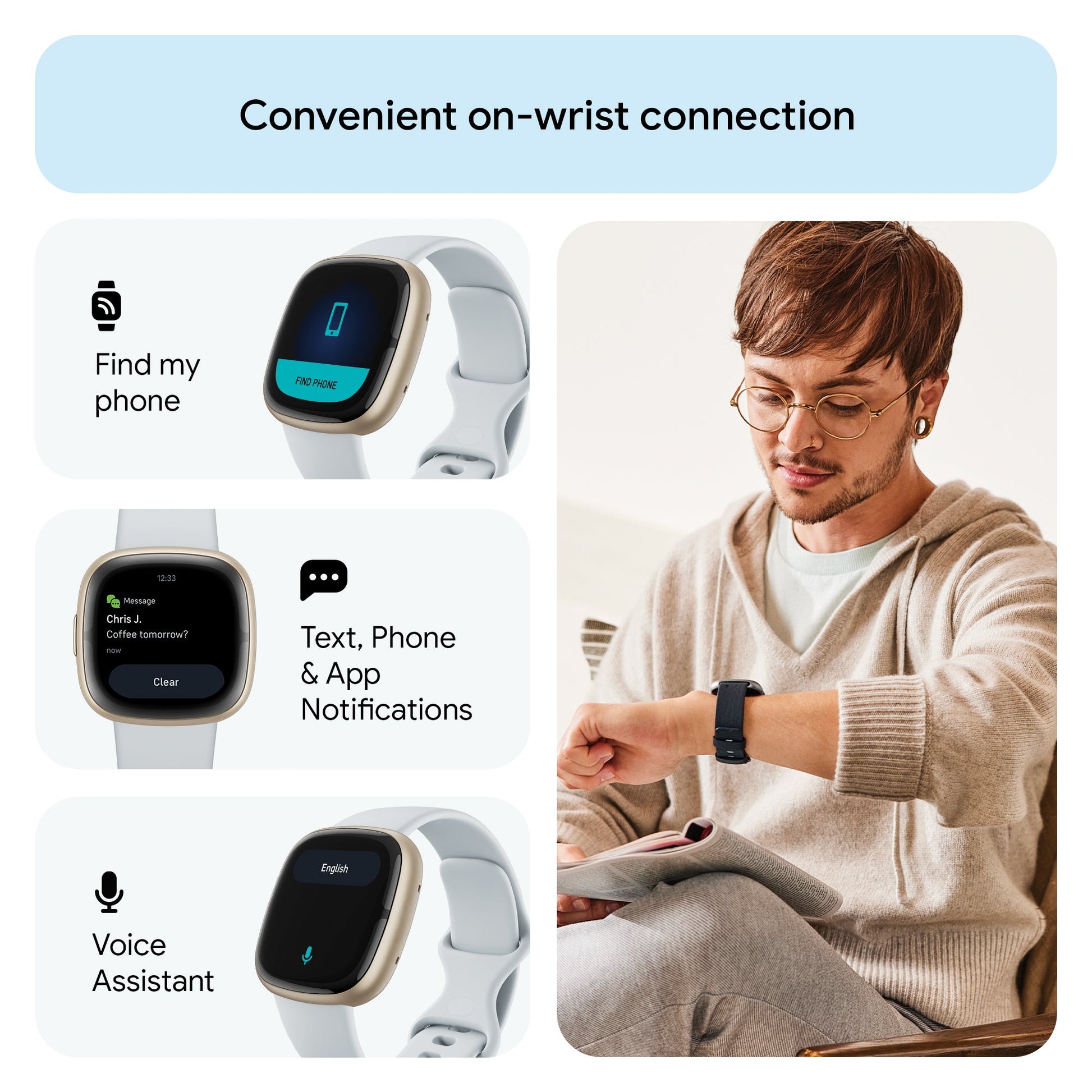 FITBIT Sense 2 Watch (Blue Mist / Soft Gold Aluminium) - Magic DealsSmart WatchMagic DealsMagic DealsFITBIT Sense 2 Watch (Blue Mist / Soft Gold Aluminium)06AAGCN2813H1ZO8Smart Watch