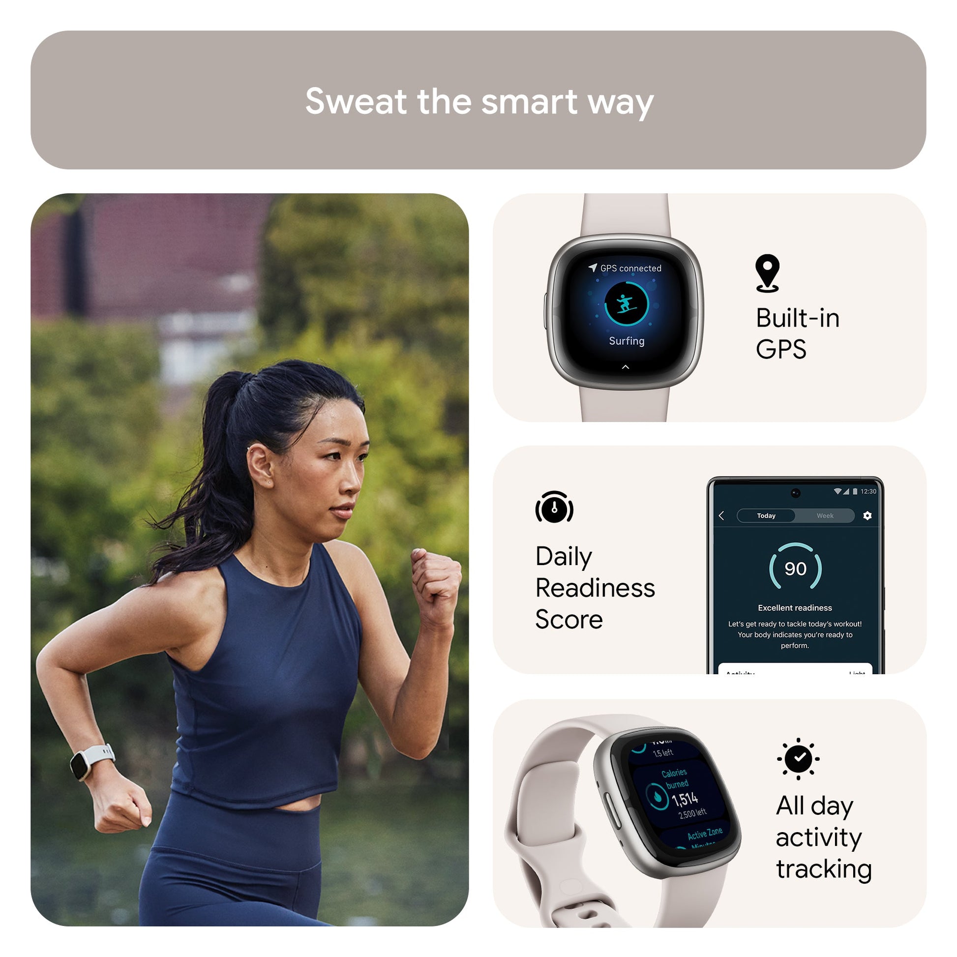 FITBIT Sense 2 Watch (Lunar White / Platinum Aluminium) - Magic DealsSmart WatchMagic DealsMagic DealsFITBIT Sense 2 Watch (Lunar White / Platinum Aluminium)06AAGCN2813H1ZO4Smart Watch