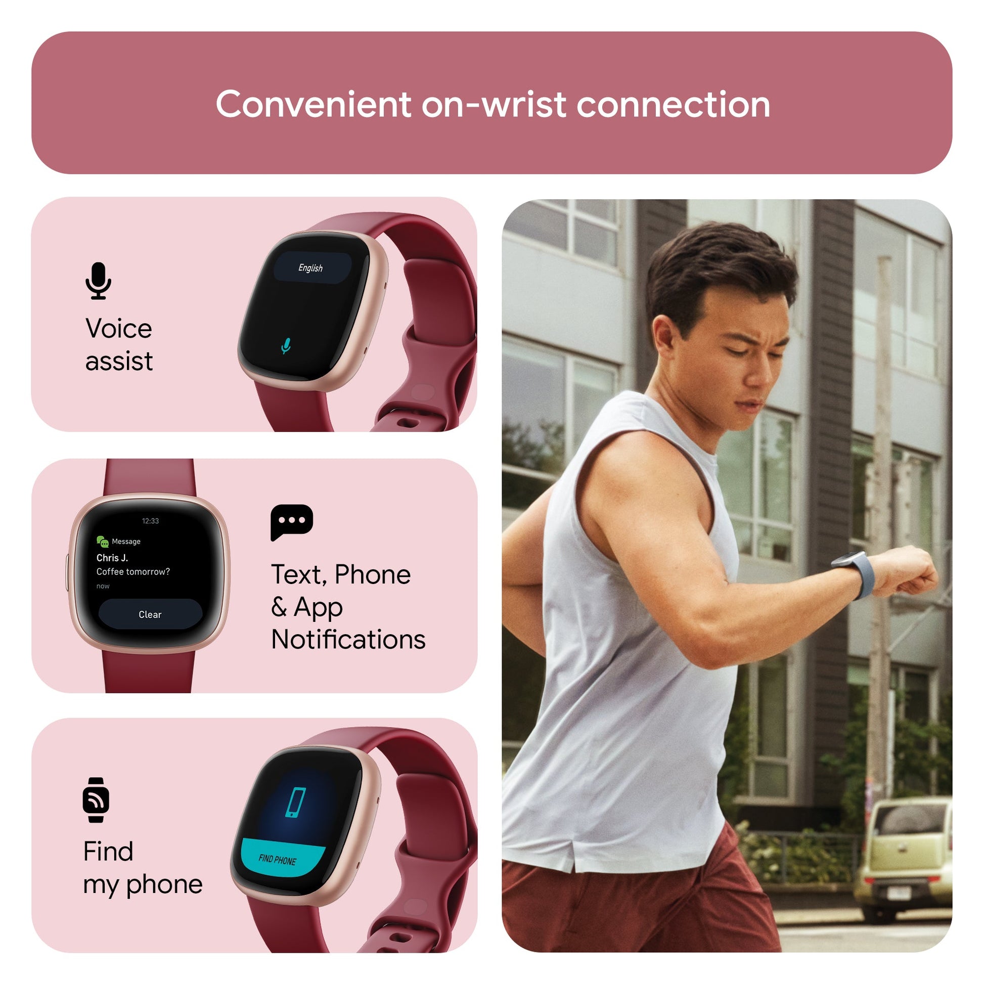 Fitbit Versa 4 Fitness Watch (Beet Juice Aluminium) - Magic DealsSmart WatchMagic DealsMagic DealsFitbit Versa 4 Fitness Watch (Beet Juice Aluminium)06AAGCN2813H1ZO8Smart Watch
