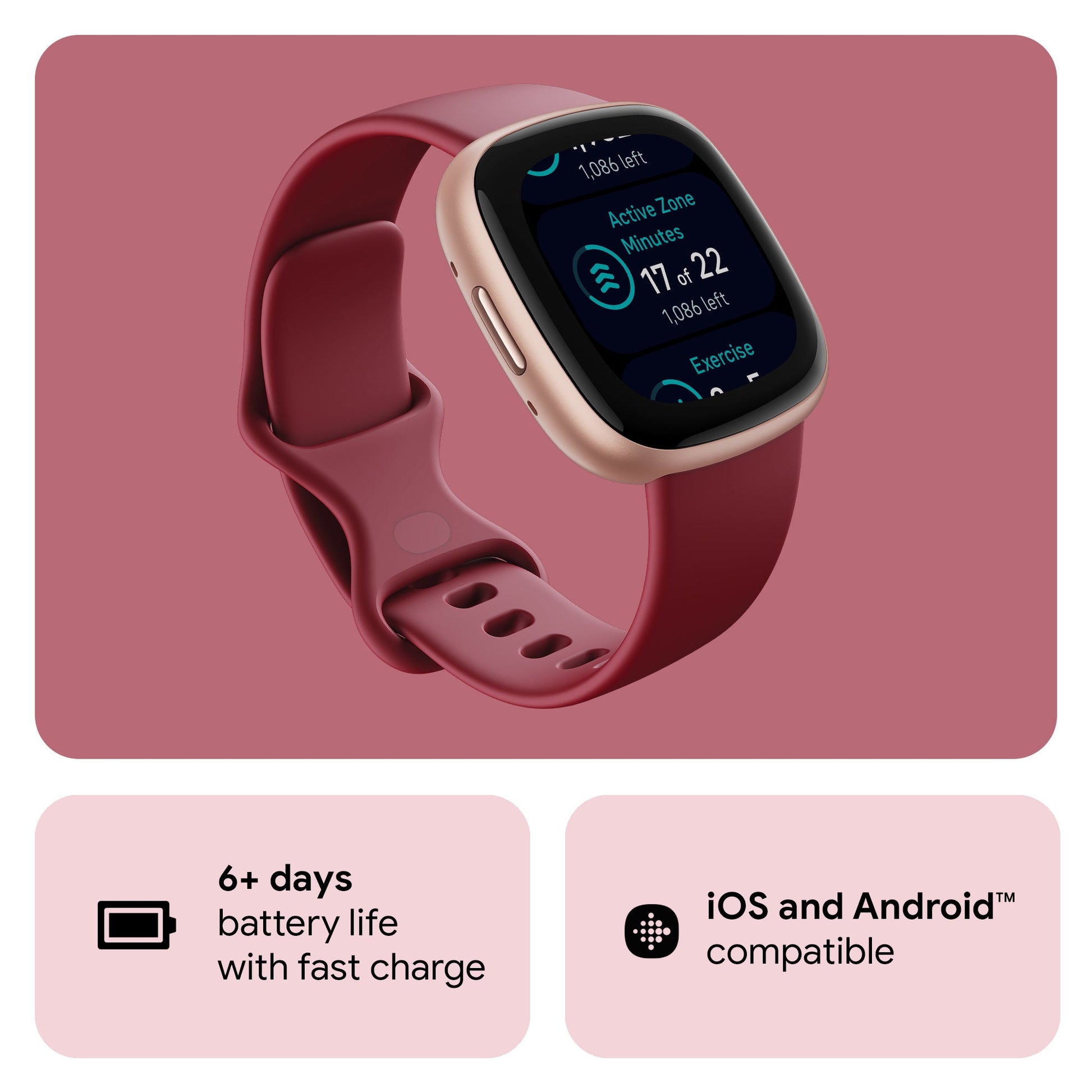 Fitbit Versa 4 Fitness Watch (Beet Juice Aluminium) - Magic DealsSmart WatchMagic DealsMagic DealsFitbit Versa 4 Fitness Watch (Beet Juice Aluminium)06AAGCN2813H1ZO2Smart Watch