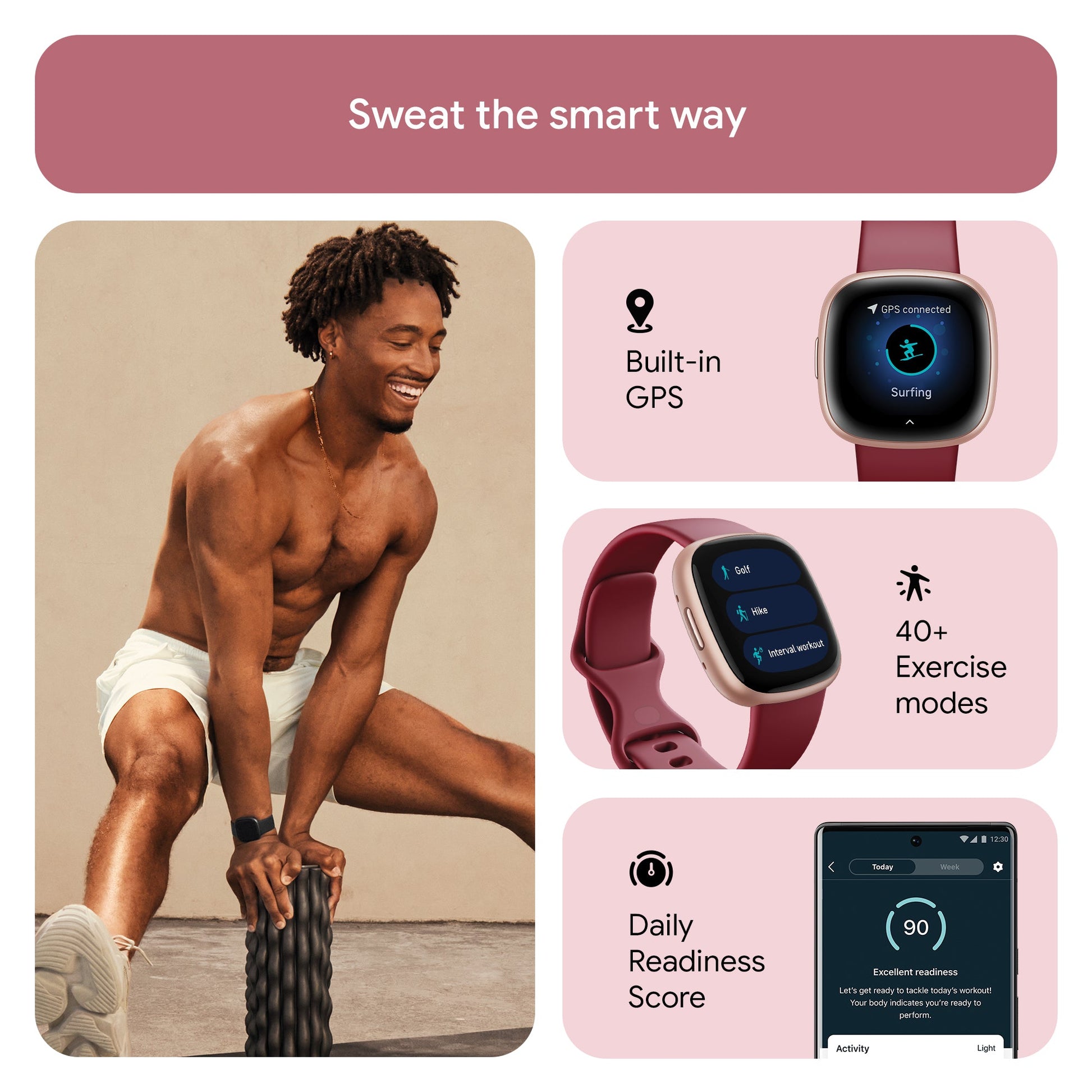 Fitbit Versa 4 Fitness Watch (Beet Juice Aluminium) - Magic DealsSmart WatchMagic DealsMagic DealsFitbit Versa 4 Fitness Watch (Beet Juice Aluminium)06AAGCN2813H1ZO7Smart Watch