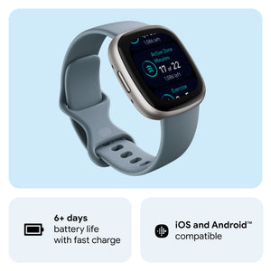 Fitbit Versa 4 Fitness Watch (Blue Aluminium) - Magic DealsSmart WatchMagic DealsMagic DealsFitbit Versa 4 Fitness Watch (Blue Aluminium)06AAGCN2813H1ZO2Smart Watch