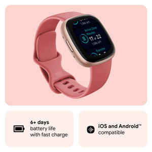 Fitbit Versa 4 Fitness Watch (Pink Aluminium) - Magic DealsSmart WatchMagic DealsMagic DealsFitbit Versa 4 Fitness Watch (Pink Aluminium)06AAGCN2813H1ZO8Smart Watch