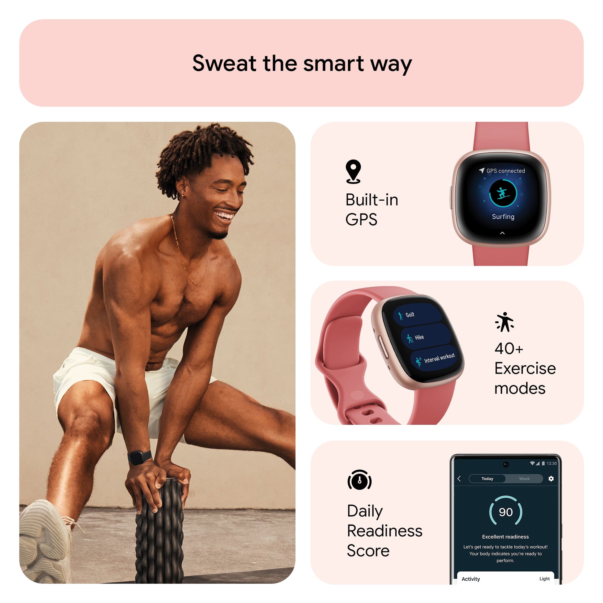 Fitbit Versa 4 Fitness Watch (Pink Aluminium) - Magic DealsSmart WatchMagic DealsMagic DealsFitbit Versa 4 Fitness Watch (Pink Aluminium)06AAGCN2813H1ZO7Smart Watch