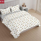 Arvind Essentials Flat Bedsheet King Size 100% Cotton, 180 TC Soft & Breathable Bed Sheet for Double Bed with 2 Pillow Covers (21508, 108x108 Inch)