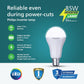 PHILIPS 8.5W Emergency LED Bulb | Stellar Bright B22 Inverter LED Bulb for Power Cuts | Crystal White, Pack of 20