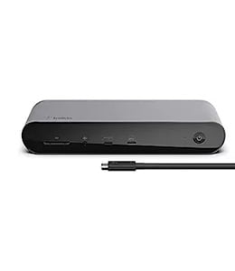 Belkin Thunderbolt 4 dock - SD Card Reader, Audio In/Out, USB-C 3.1 Gen 2 port supports Fast Charging PD 3.0