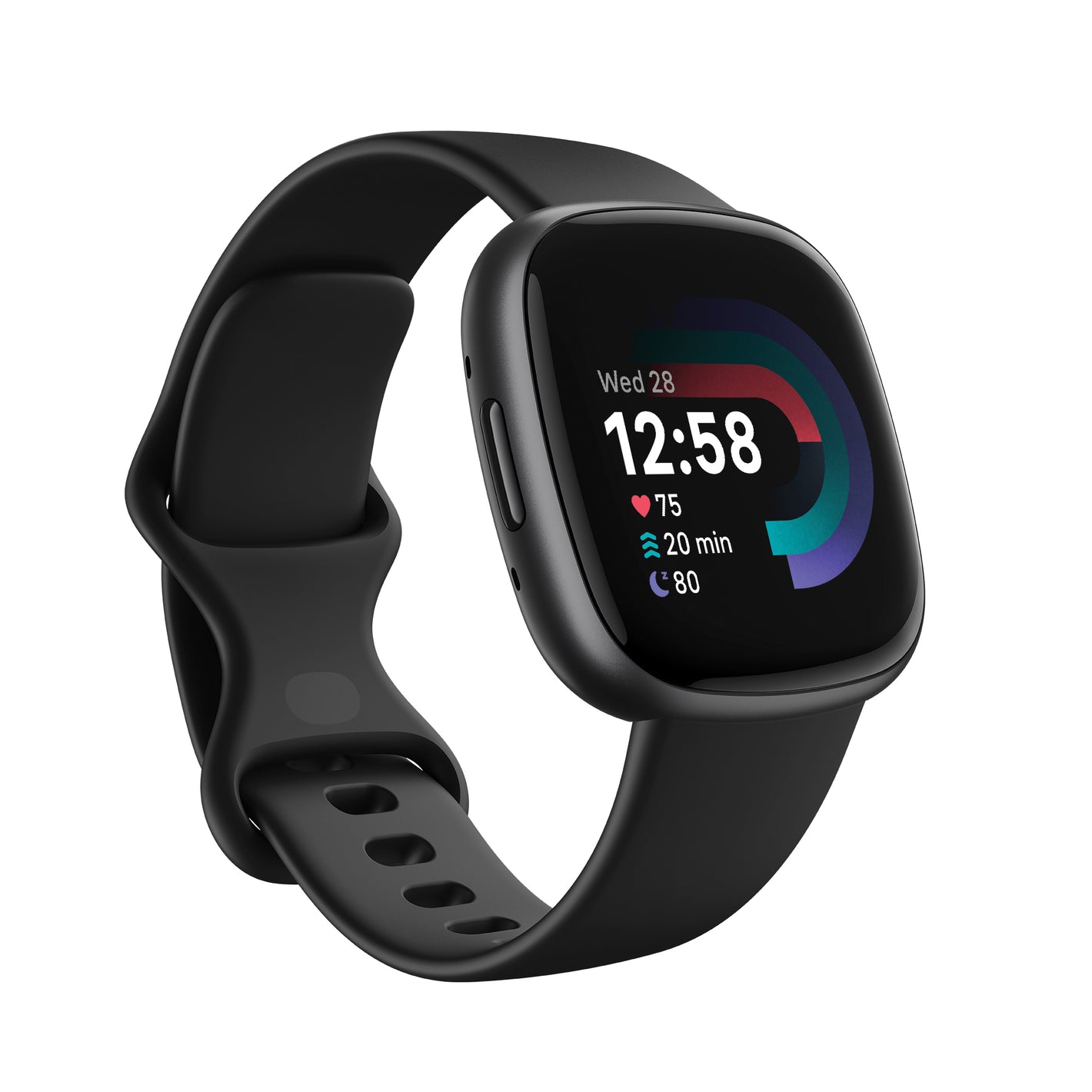 Fitbit Versa 4 Fitness Watch (Black/Graphite Aluminium)