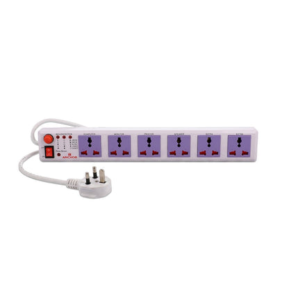 Anchor by Panasonic 6 way Universal Socket with Single Switch | 1.5 Mtr Extension Cord (22579) - Magic DealsExtension BoardMagic DealsMagic DealsAnchor by Panasonic 6 way Universal Socket with Single Switch | 1.5 Mtr Extension Cord (22579)890328522579811.5 meter