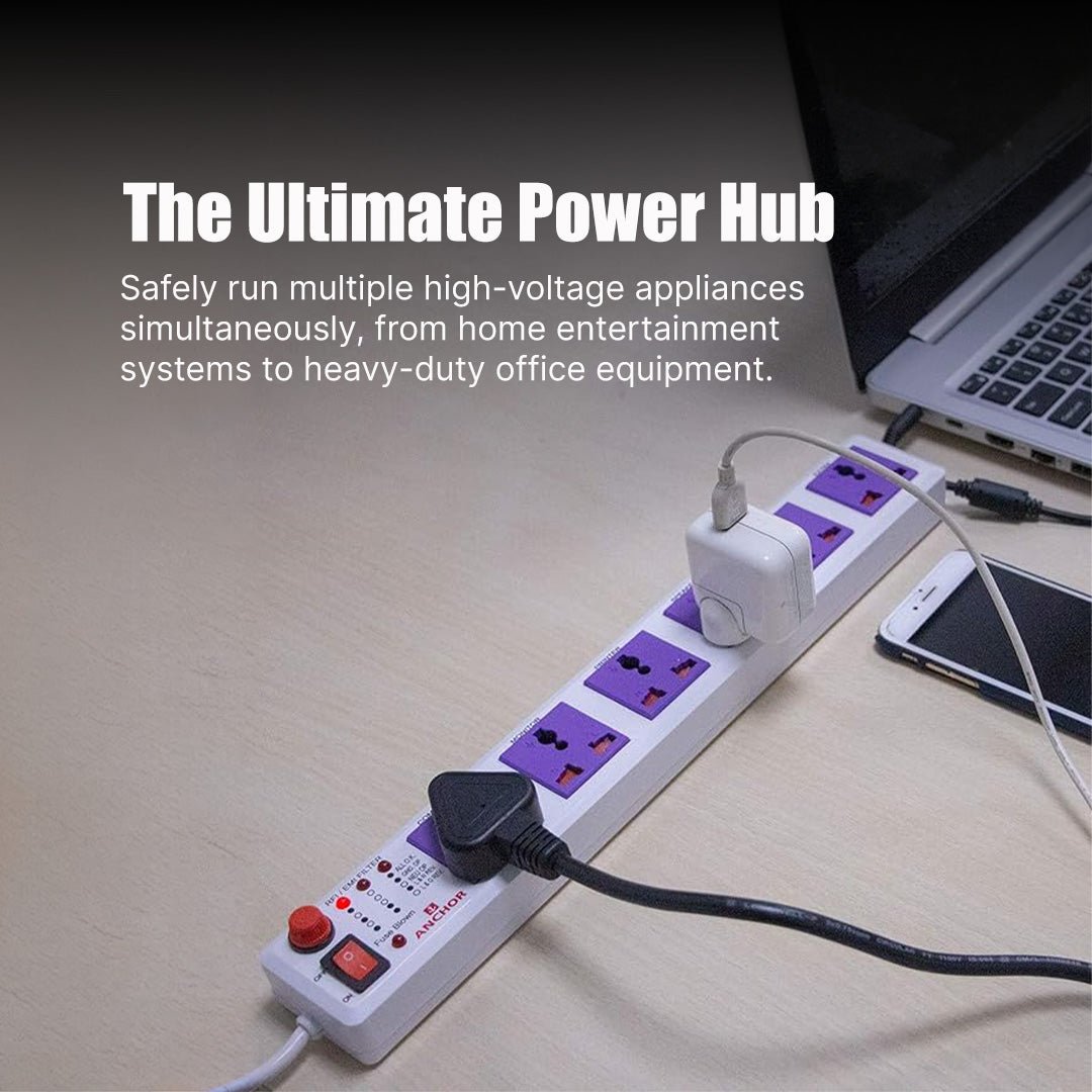 Anchor by Panasonic 6 way Universal Socket with Single Switch | 1.5 Mtr Extension Cord (22579) - Magic DealsExtension BoardMagic DealsMagic DealsAnchor by Panasonic 6 way Universal Socket with Single Switch | 1.5 Mtr Extension Cord (22579)890328522579831.5 meter