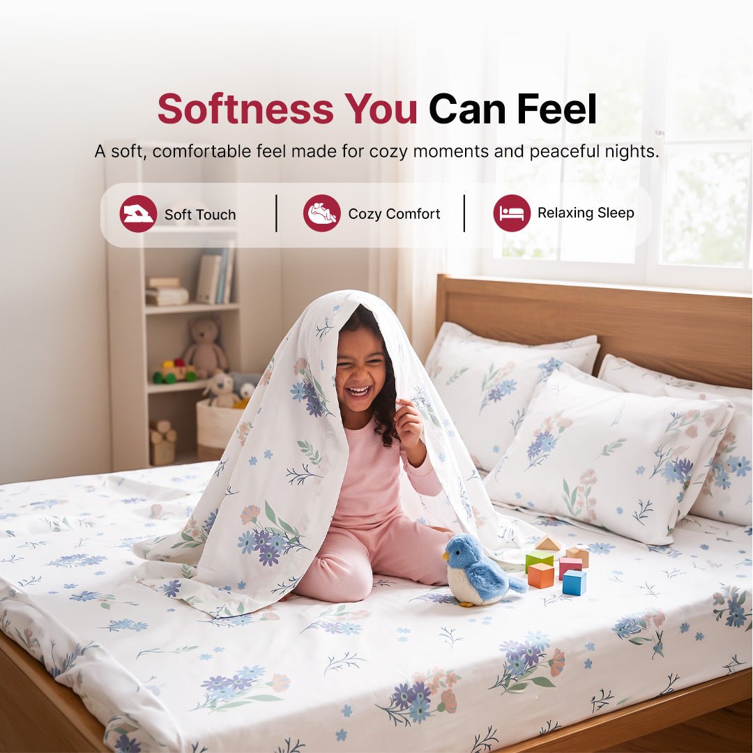 Arvind Essentials Falt Bedsheet King Size 100% Cotton, 180 TC Soft & Breathable Bed Sheet for Double Bed with 2 Pillow Covers - Magic DealsBed SheetsMagic DealsMagic DealsArvind Essentials Falt Bedsheet King Size 100% Cotton, 180 TC Soft & Breathable Bed Sheet for Double Bed with 2 Pillow CoversKing3Arvind Bedsheeet