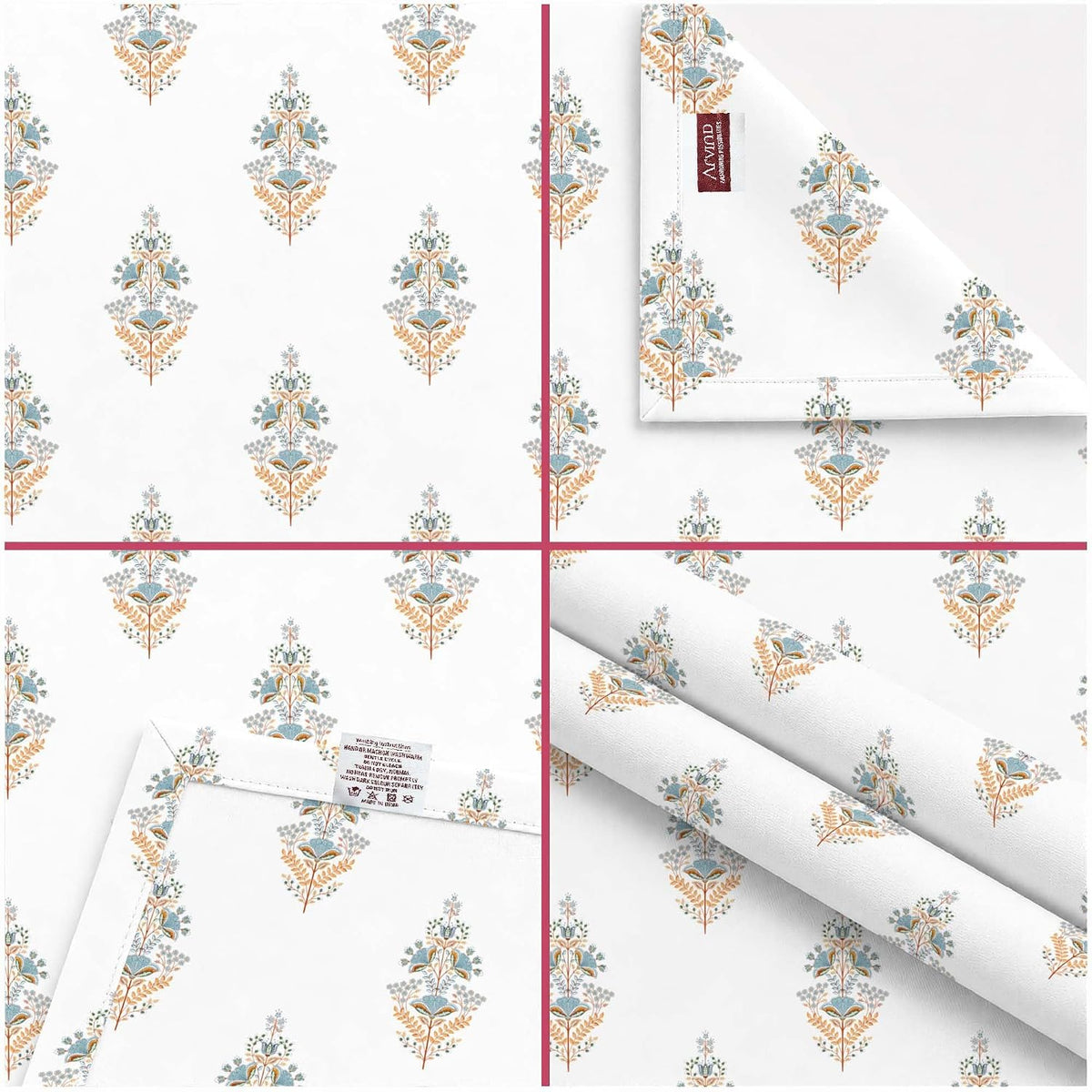 Arvind Essentials Flat Bedsheet King Size 100% Cotton, 180 TC Soft & Breathable Bed Sheet for Double Bed with 2 Pillow Covers (21495, 108x108 Inch) - Magic DealsBed SheetsMagic DealsMagic DealsArvind Essentials Flat Bedsheet King Size 100% Cotton, 180 TC Soft & Breathable Bed Sheet for Double Bed with 2 Pillow Covers (21495, 108x108 Inch)King4Arvind Bedsheeet