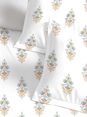 Arvind Essentials Flat Bedsheet King Size 100% Cotton, 180 TC Soft & Breathable Bed Sheet for Double Bed with 2 Pillow Covers (21495, 108x108 Inch) - Magic DealsBed SheetsMagic DealsMagic DealsArvind Essentials Flat Bedsheet King Size 100% Cotton, 180 TC Soft & Breathable Bed Sheet for Double Bed with 2 Pillow Covers (21495, 108x108 Inch)King2Arvind Bedsheeet