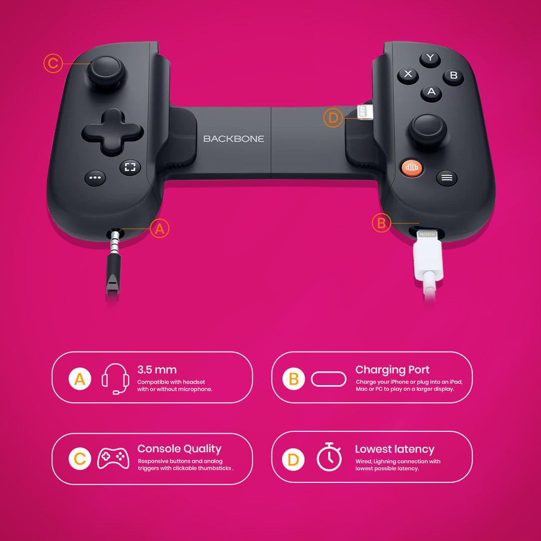 Backbone Gen - 1 Mobile Gaming Controller - Magic DealsGaming ControllerMagic DealsMagic DealsBackbone Gen - 1 Mobile Gaming Controller6Gaming Controller