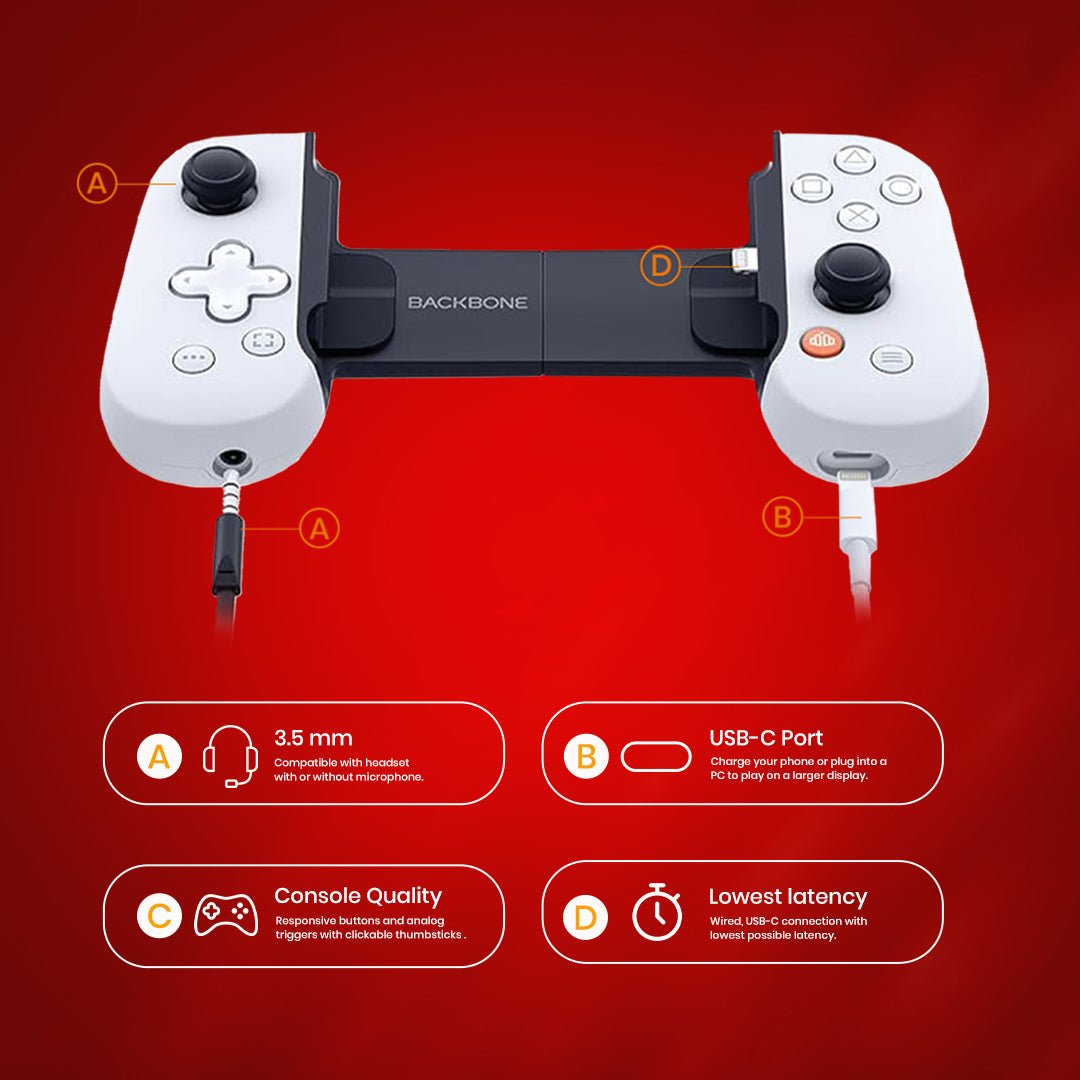 Backbone Gen - 2 Mobile Gaming Controller - Magic DealsGaming ControllerMagic DealsMagic DealsBackbone Gen - 2 Mobile Gaming Controller5Gaming Controller