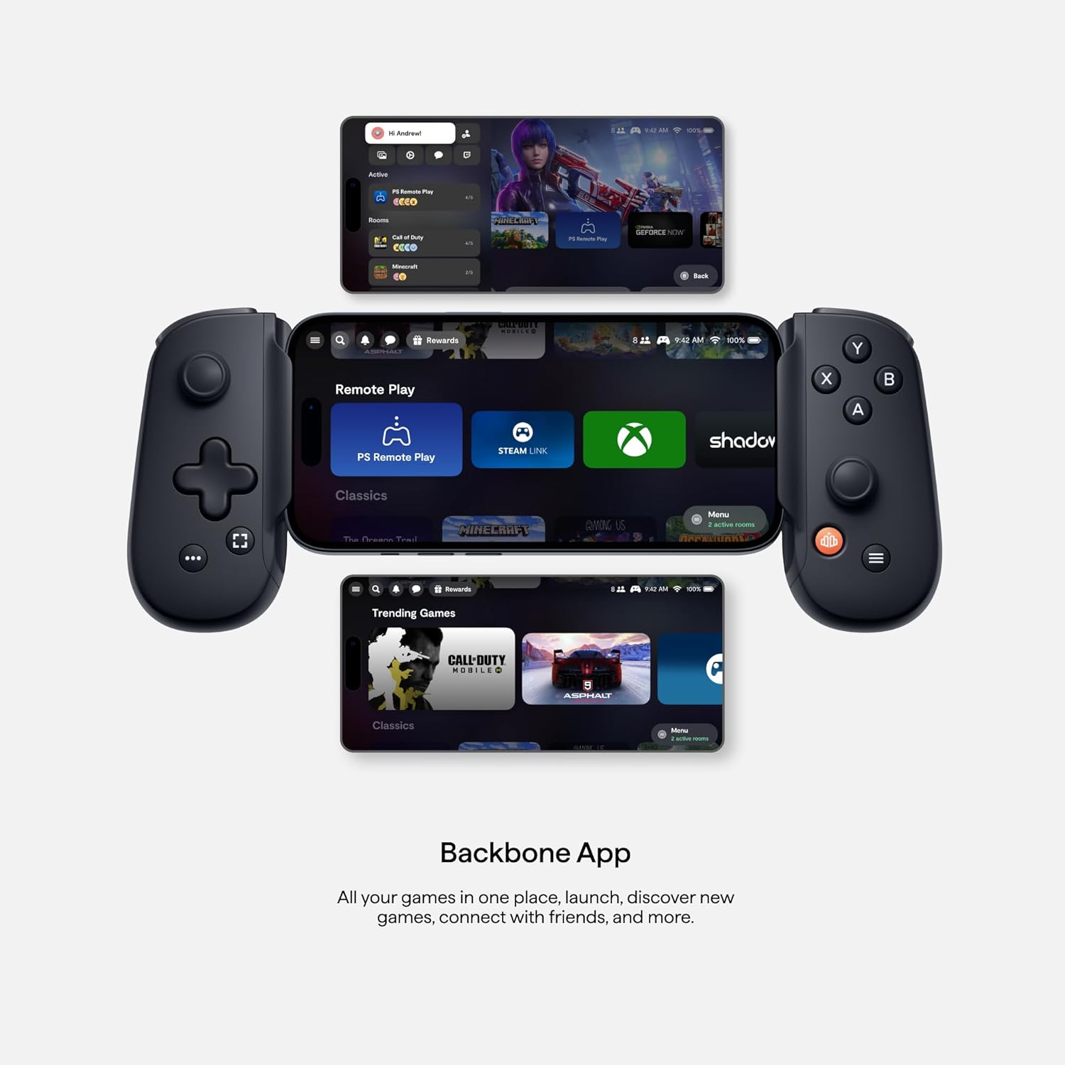 Backbone One Mobile Gaming Controller for Android and iPhone 15 Series (USB - C) - 2nd Gen - Turn Your Phone into a Gaming Console - Play Xbox, PlayStation, Call of Duty, Roblox, Genshin Impact & More - Magic DealsGaming ControllerMagic DealsMagic DealsBackbone One Mobile Gaming Controller for Android and iPhone 15 Series (USB - C) - 2nd Gen - Turn Your Phone into a Gaming Console - Play Xbox, PlayStation, Call of Duty, Roblox, Genshin Impact & More6Gaming Controller