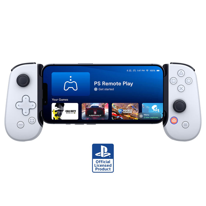Backbone One Mobile Gaming Controller for iPhone (Lightning) - Playstation Edition - Turn Your iPhone into a Gaming Console - Play Xbox, Playstation, Call of Duty, Roblox, Genshin Impact & More - Magic DealsGaming ControllerMagic DealsMagic DealsBackbone One Mobile Gaming Controller for iPhone (Lightning) - Playstation Edition - Turn Your iPhone into a Gaming Console - Play Xbox, Playstation, Call of Duty, Roblox, Genshin Impact & More1Gaming Controller