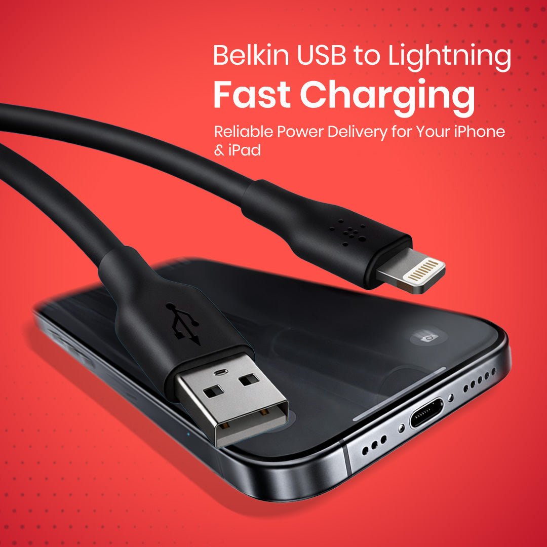 Belkin USB to Lightning Fast charging PVC - 2 Mtr - Magic DealsMobile AccessoriesMagic DealsMagic DealsBelkin USB to Lightning Fast charging PVC - 2 Mtr06AAGCN2813H1ZO4