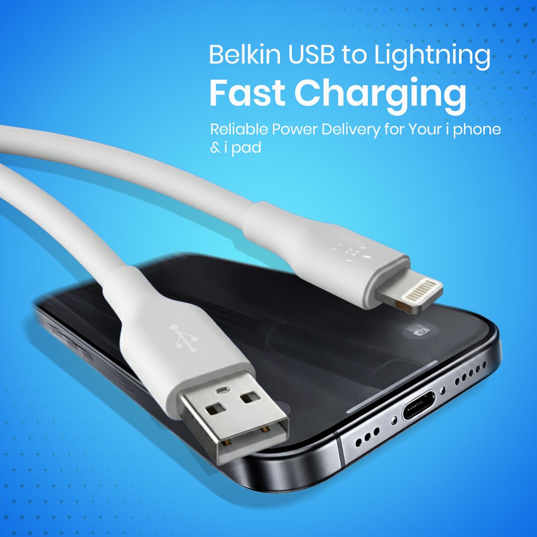 Belkin USB to Lightning Fast charging PVC - 3 Mtr - Magic DealsMobile AccessoriesMagic DealsMagic DealsBelkin USB to Lightning Fast charging PVC - 3 Mtr06AAGCN2813H1ZO4
