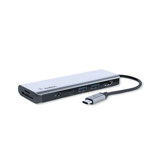 Belkin USB Type - C 7 in 1 dock - HDMI/Type - C/2 USB - A/SD, MSD card reader/3.5 mm - Magic DealsPeripheralMagic DealsMagic DealsBelkin USB Type - C 7 in 1 dock - HDMI/Type - C/2 USB - A/SD, MSD card reader/3.5 mm06AAGCN2813H1ZO1