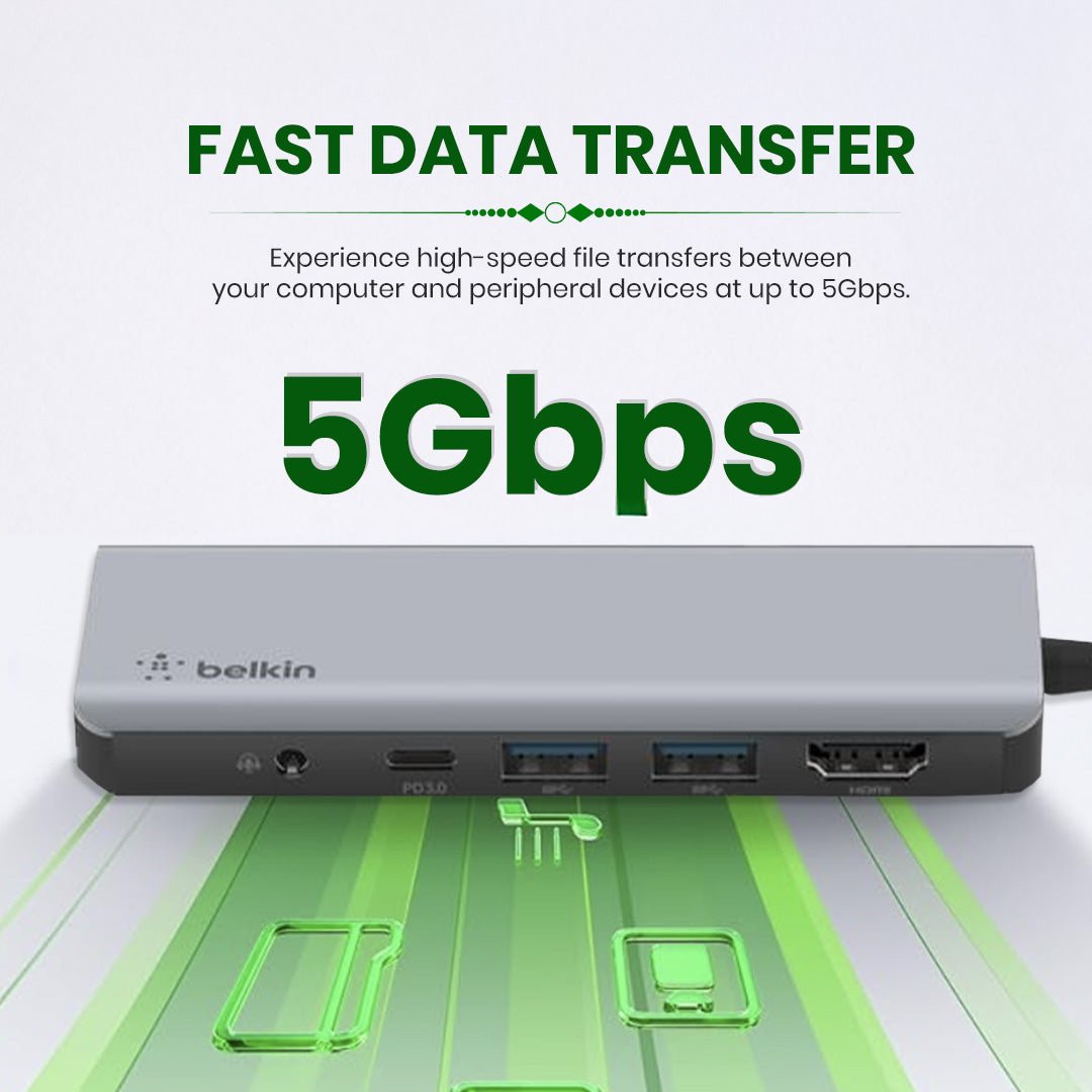 Belkin USB Type - C 7 in 1 dock - HDMI/Type - C/2 USB - A/SD, MSD card reader/3.5 mm - Magic DealsPeripheralMagic DealsMagic DealsBelkin USB Type - C 7 in 1 dock - HDMI/Type - C/2 USB - A/SD, MSD card reader/3.5 mm06AAGCN2813H1ZO2