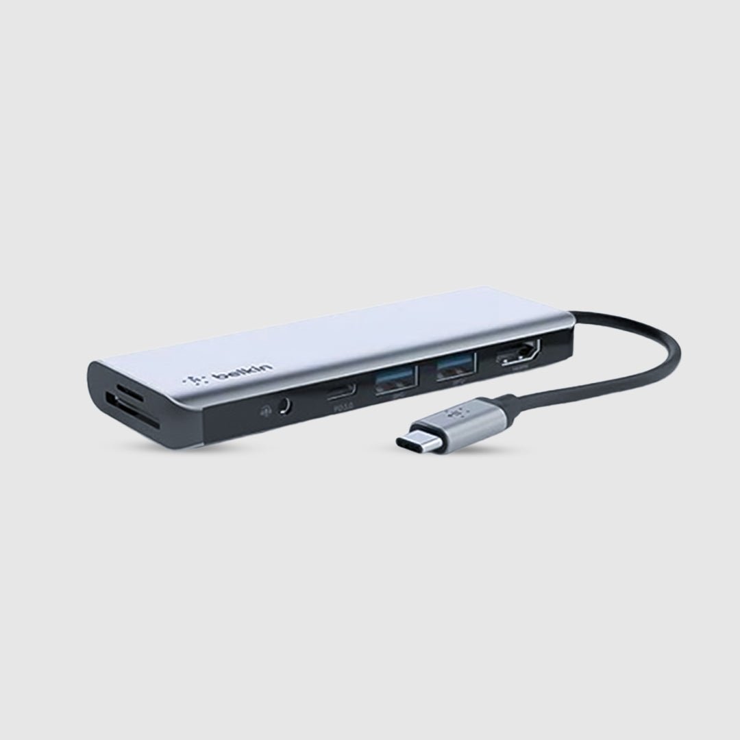 Belkin USB Type - C 7 in 1 dock - HDMI/Type - C/2 USB - A/SD, MSD card reader/3.5 mm - Magic DealsPeripheralMagic DealsMagic DealsBelkin USB Type - C 7 in 1 dock - HDMI/Type - C/2 USB - A/SD, MSD card reader/3.5 mm06AAGCN2813H1ZO1