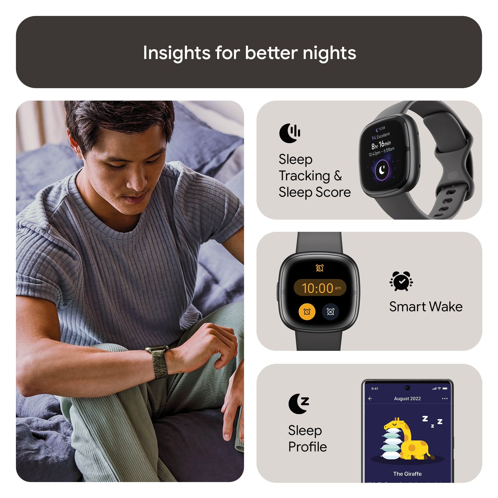FITBIT Sense 2 Watch (Shadow Grey / Graphite Aluminium