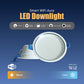 Philips Smart WiFi Aura LED Downlight (Wiz Connected) | Tunable white warm to cool (3000K to 6500k) | Compatible With Amazon Alexa And Google Assistant | Pack of 1 (10w Philips smart Wifi Aura LED DL)