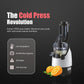 Usha CPJ 382F NutriPress Cold Press Juicer with Full Mouth Feeding Tube, 200 Watt (Black & White)