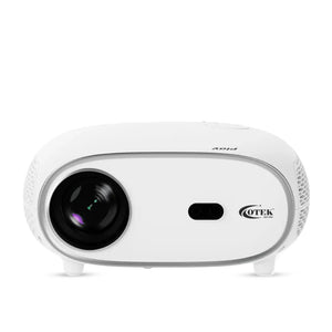 OTEK Play Smart Projector, Inbuilt Netflix & Prime, Android 13, 1080P Native, 4K Support, 7500 Lumens, Auto Focus & Keystone, WiFi & Bluetooth, 5W Speaker, Portable Home Theater Cinema, Whit