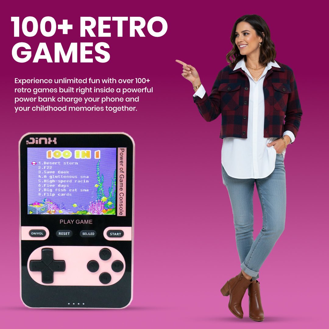 JINX Alpha Pro Power Bank with Retro Games - Magic DealsPower BanksMagic DealsMagic DealsJINX Alpha Pro Power Bank with Retro GamesPink24