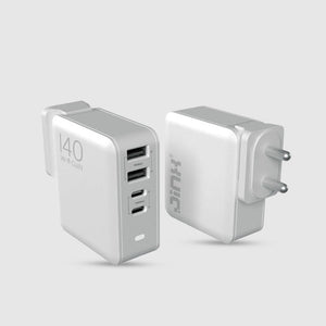 JINX Multiport GaN Charger 140W 4 Port PD PPS Fast Charger Compatible with Macbooks, Laptops, iPhone, Galaxy, Gaming Console - 2x Type C Charger PD 3.0 & 2x Type A Port, BIS Certified, EU/USA/UK Plugs - Magic DealsChargersMagic DealsMagic DealsJINX Multiport GaN Charger 140W 4 Port PD PPS Fast Charger Compatible with Macbooks, Laptops, iPhone, Galaxy, Gaming Console - 2x Type C Charger PD 3.0 & 2x Type A Port, BIS Certified, EU/USA/UK Plugs06AAGCN2813H1ZO1Chargers