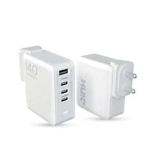 JINX Multiport GaN Charger 140W 4 Port PD PPS Fast Charger Compatible with Macbooks, Laptops, iPhone, Galaxy, Gaming Console - 3x Type C Charger PD 3.0 & 1x Type A Port, BIS Certified, EU/USA/UK Plugs - Magic DealsChargersMagic DealsMagic DealsJINX Multiport GaN Charger 140W 4 Port PD PPS Fast Charger Compatible with Macbooks, Laptops, iPhone, Galaxy, Gaming Console - 3x Type C Charger PD 3.0 & 1x Type A Port, BIS Certified, EU/USA/UK Plugs06AAGCN2813H1ZO1Chargers