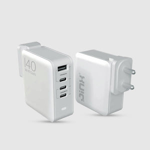 JINX Multiport GaN Charger 140W 4 Port PD PPS Fast Charger Compatible with Macbooks, Laptops, iPhone, Galaxy, Gaming Console - 3x Type C Charger PD 3.0 & 1x Type A Port, BIS Certified, EU/USA/UK Plugs - Magic DealsChargersMagic DealsMagic DealsJINX Multiport GaN Charger 140W 4 Port PD PPS Fast Charger Compatible with Macbooks, Laptops, iPhone, Galaxy, Gaming Console - 3x Type C Charger PD 3.0 & 1x Type A Port, BIS Certified, EU/USA/UK Plugs06AAGCN2813H1ZO1Chargers