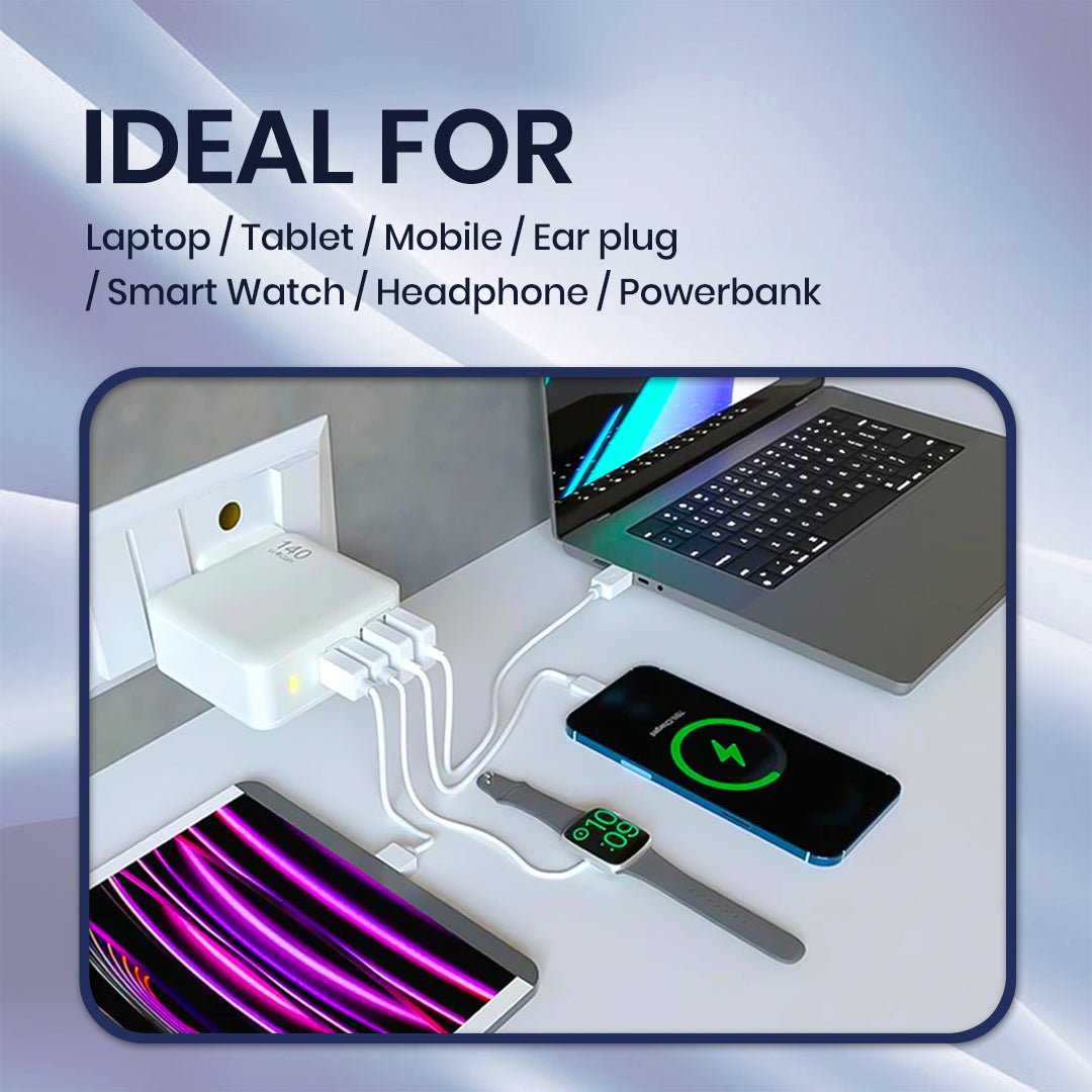 JINX Multiport GaN Charger 140W - Magic DealsChargersMagic DealsMagic DealsJINX Multiport GaN Charger 140W06AAGCN2813H1ZO4Chargers