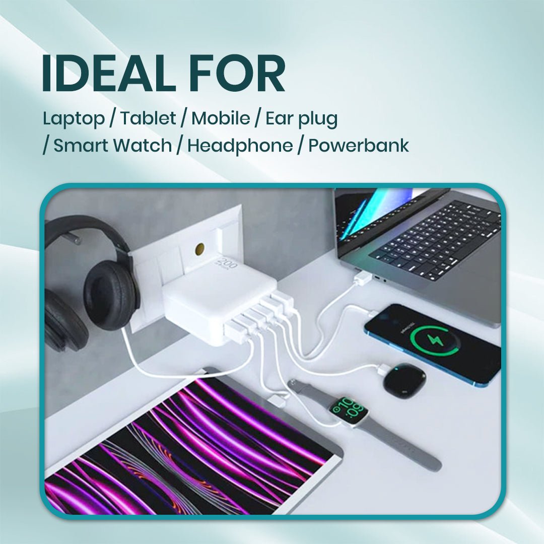 JINX Multiport GaN Charger 200W - Magic DealsChargersMagic DealsMagic DealsJINX Multiport GaN Charger 200W06AAGCN2813H1ZO4Chargers