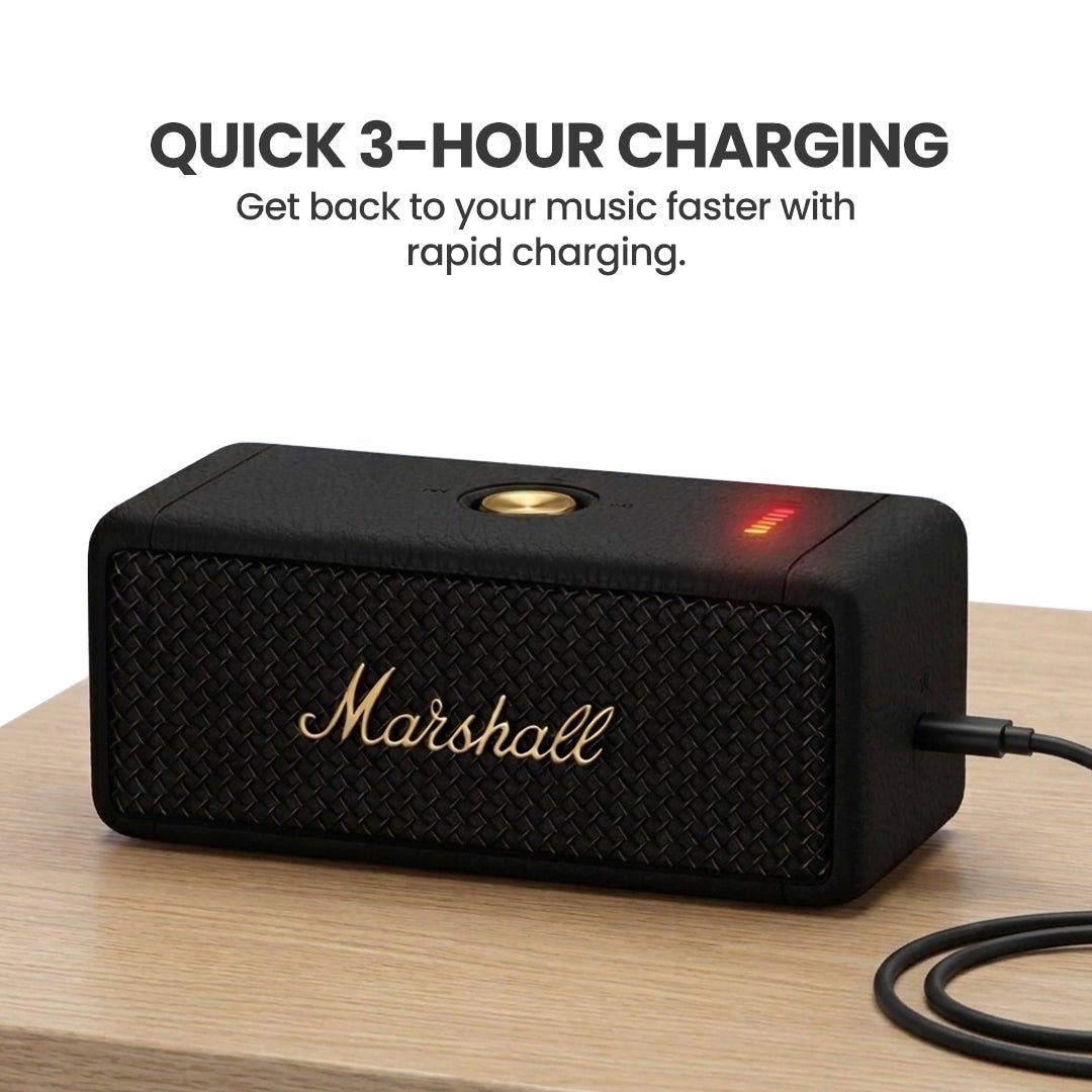 Marshall Emberton II 20 W Wireless Bluetooth Portable Outdoor Speaker (Black & Brass) - Magic DealsSpeakersMagic DealsMagic DealsMarshall Emberton II 20 W Wireless Bluetooth Portable Outdoor Speaker (Black & Brass)5bluetooth speaker