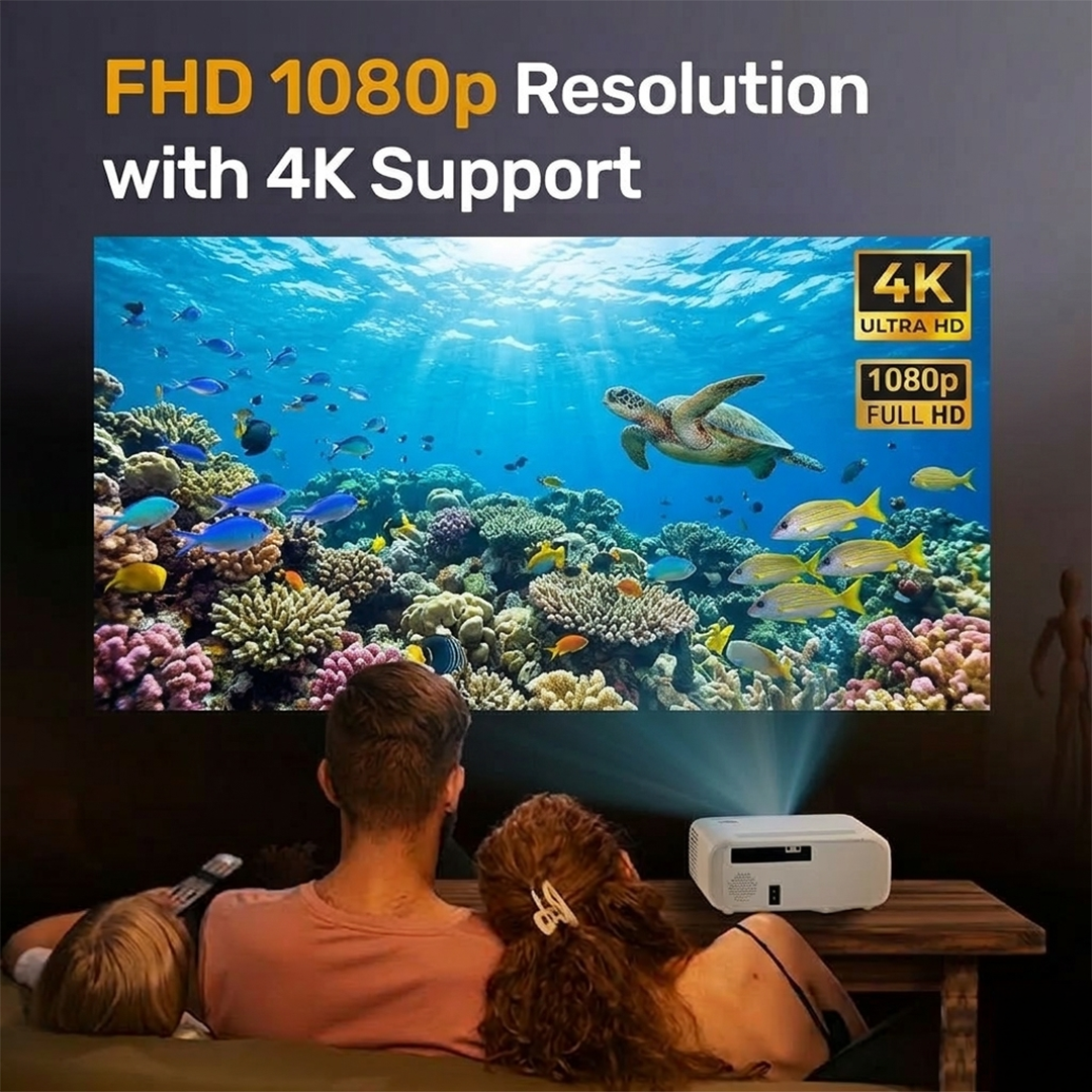 OTEK Galaxy FHD Smart Projector, Inbuilt Netflix & Prime, 1080P Native, 4K Support, Android 13, 10000 Lumens, Auto Focus & Keystone, WiFi 6 & Bluetooth, 250” Display, Portable Home Cinema, White - Magic DealsProjectorsMagic Deals Magic DealsOTEK Galaxy FHD Smart Projector, Inbuilt Netflix & Prime, 1080P Native, 4K Support, Android 13, 10000 Lumens, Auto Focus & Keystone, WiFi 6 & Bluetooth, 250” Display, Portable Home Cinema, White5fhd smart projector