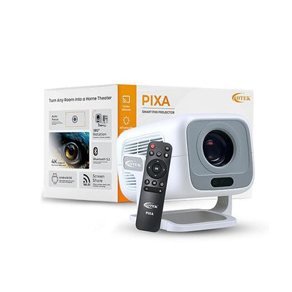 OTEK PIXA FHD Smart Projector | Inbuilt Netflix & Prime | 1080P | 4K Support | Android 11 | 4500 Lumens | Auto Focus & Keystone | WiFi & Bluetooth | Portable Home & Office - Magic DealsProjectorsMagic DealsMagic DealsOTEK PIXA FHD Smart Projector | Inbuilt Netflix & Prime | 1080P | 4K Support | Android 11 | 4500 Lumens | Auto Focus & Keystone | WiFi & Bluetooth | Portable Home & Office1otek
