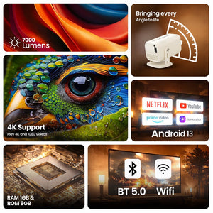 OTEK PIXA1000 Smart Projector, 7000 Lumens, Android 13 ATV, Inbuilt Netflix & Prime, 1080P Full HD, Auto Focus & Keystone, WiFi & BT 5, 150” Display - Magic DealsProjectorsMagic DealsMagic DealsOTEK PIXA1000 Smart Projector, 7000 Lumens, Android 13 ATV, Inbuilt Netflix & Prime, 1080P Full HD, Auto Focus & Keystone, WiFi & BT 5, 150” Display2otek