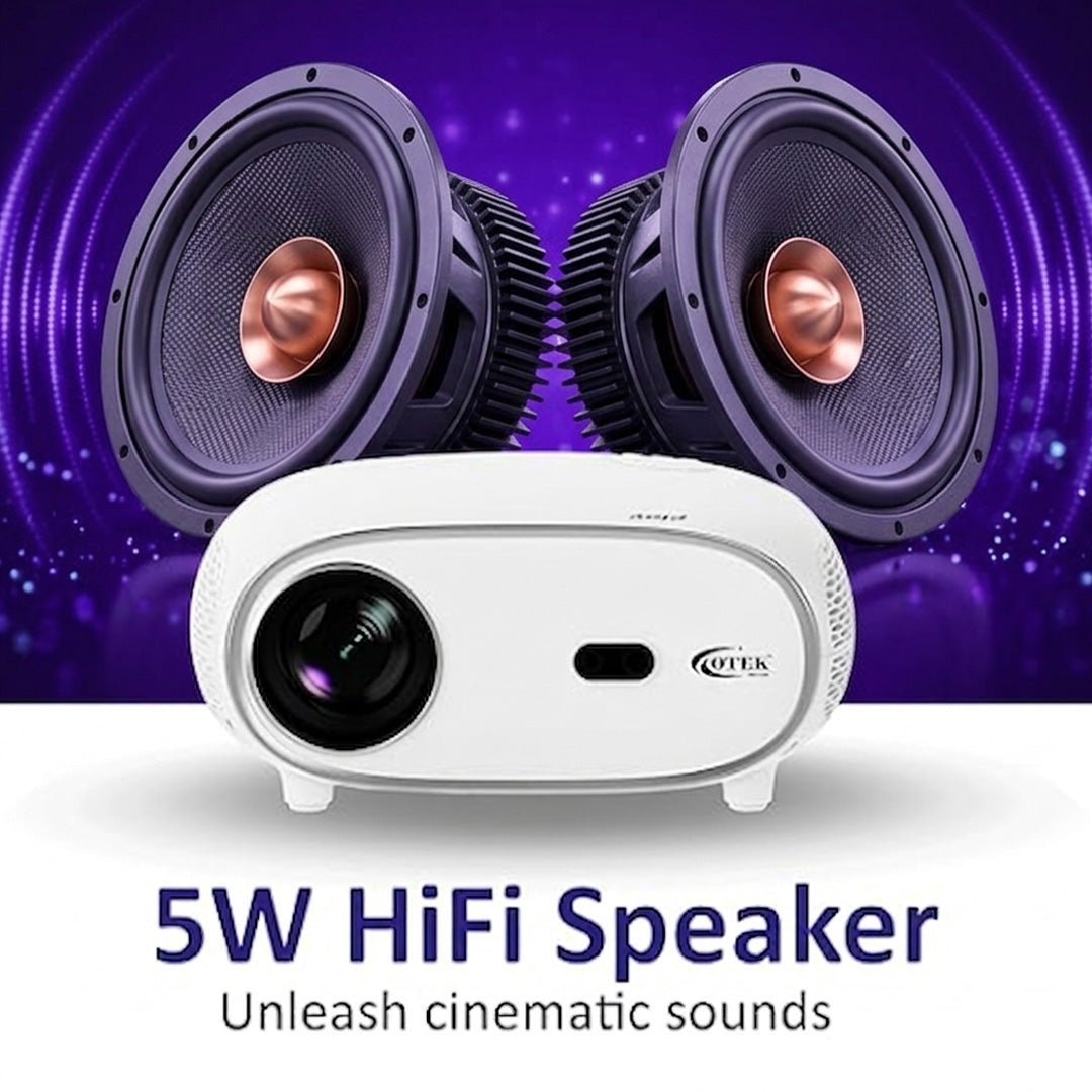 OTEK Play Smart Projector, Inbuilt Netflix & Prime, Android 13, 1080P Native, 4K Support, 7500 Lumens, Auto Focus & Keystone, WiFi & Bluetooth, 5W Speaker, Portable Home Theater Cinema, Whit - Magic DealsProjectorsMagic DealsMagic DealsOTEK Play Smart Projector, Inbuilt Netflix & Prime, Android 13, 1080P Native, 4K Support, 7500 Lumens, Auto Focus & Keystone, WiFi & Bluetooth, 5W Speaker, Portable Home Theater Cinema, Whit6otek