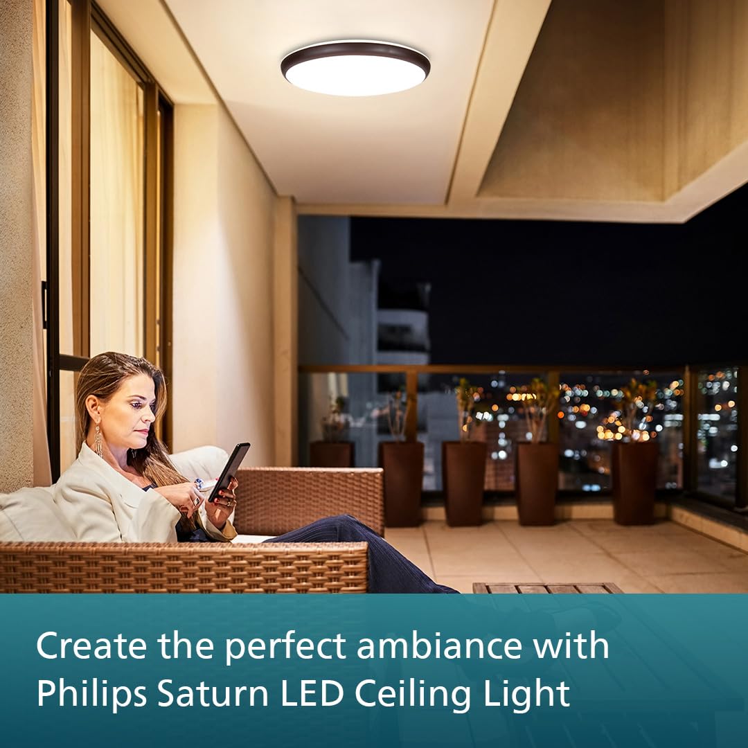 Philips 18W LED Surface Ceiling Light | Decorative IP44 WaterProof Saturn Brown Ceiling Light for Home| Crystal White, Pack of 2 - Magic DealsMagic Deals Magic DealsPhilips 18W LED Surface Ceiling Light | Decorative IP44 WaterProof Saturn Brown Ceiling Light for Home| Crystal White, Pack of 2Pack of 2919215851067_24